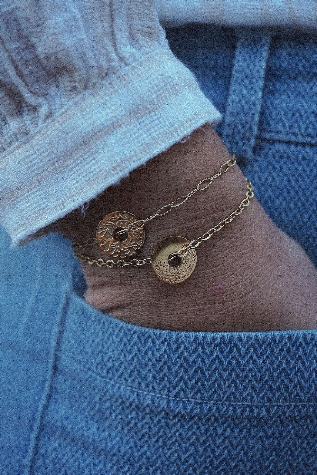 Médaillon en bracelet