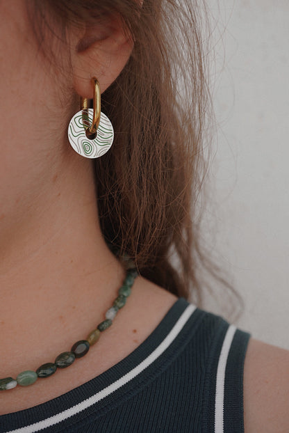 Médaillons en créoles - dépareillés