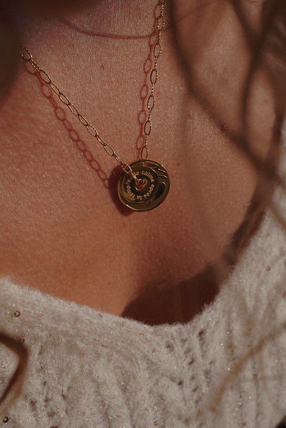 Collier double médaillon