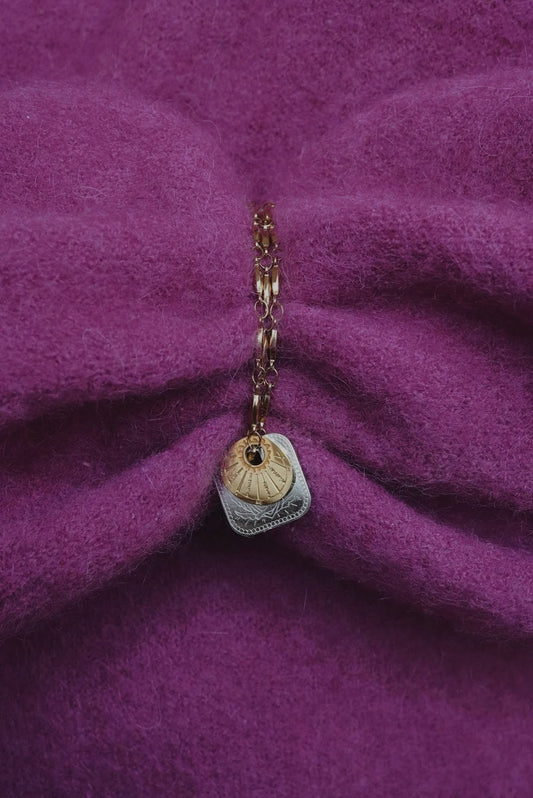 Bracelet double médaillon