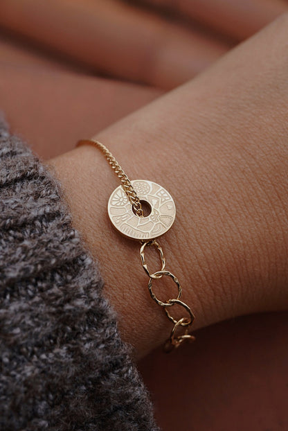 Médaillon en bracelet
