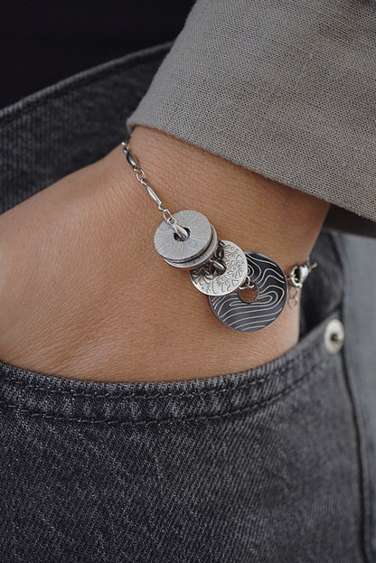 Bracelet double médaillon
